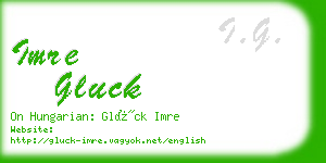 imre gluck business card